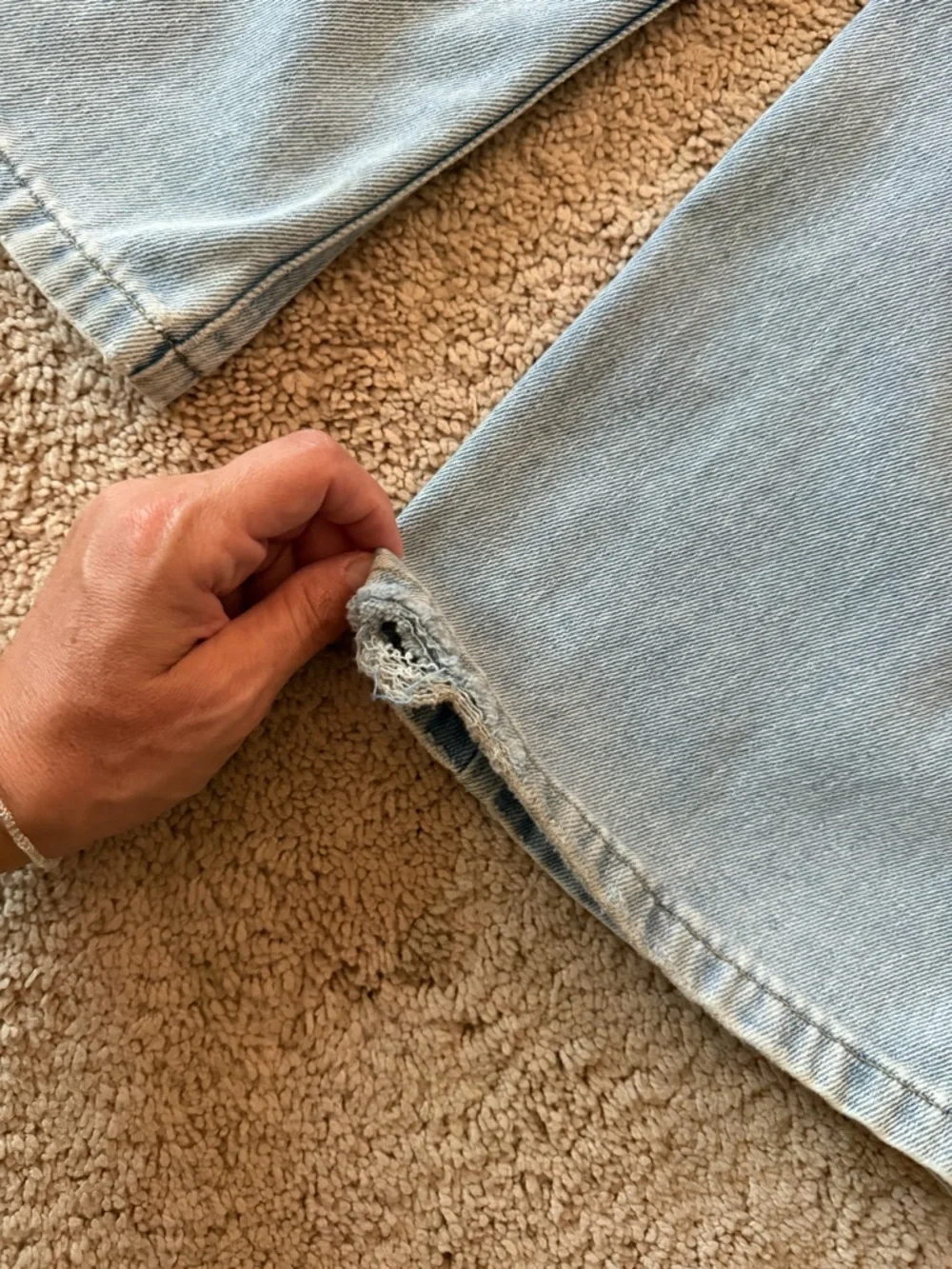 Comfiest Light Blue Wide-Leg Jeans - Picture 4 of 4